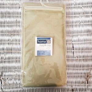 Target Casual Home Light Sage Green 100% Cotton 20" x 20" Napkins Package of 4